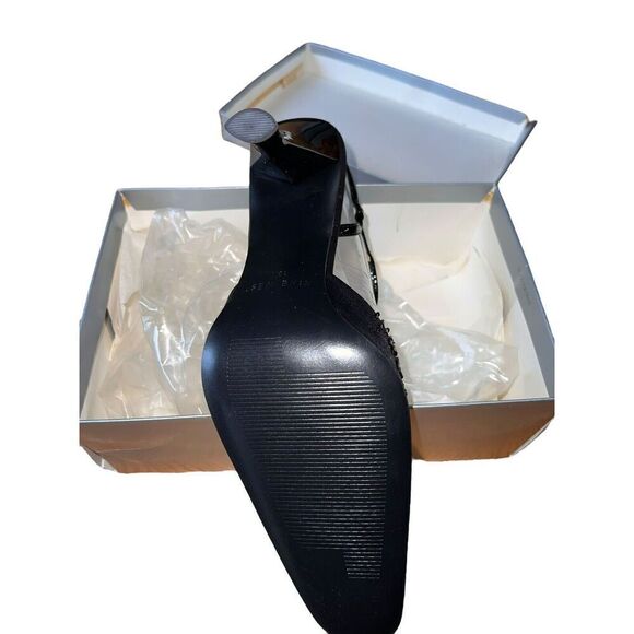 Nine West "Cordial" 10 M Black/beads Strappy Heels. 3 1/2" Heel NWB - Picture 6 of 8